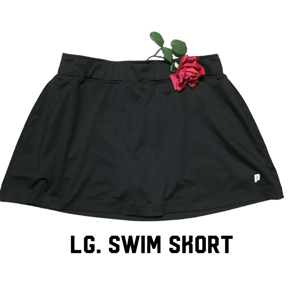 Prince Swim Skirt Skorts brown Sz Lg. EUC LIKE NEW